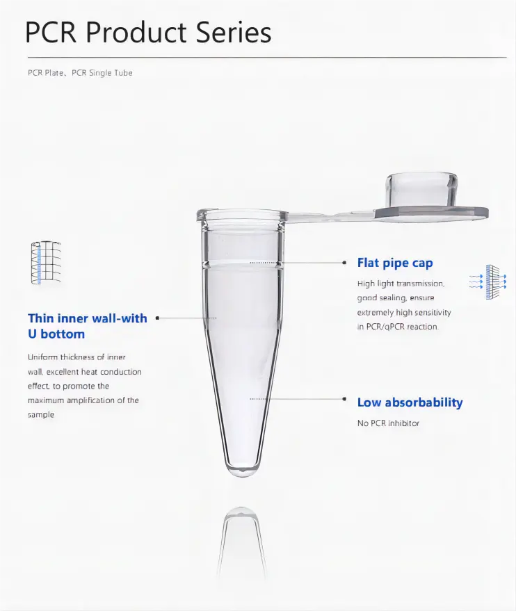 8 strip PCR tube