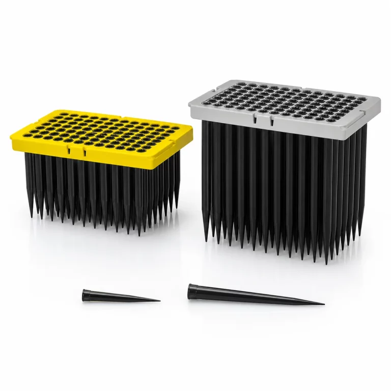 300 µL and 1100 µL conductive pipette tip racks compatible with Bio-Rad EVOLIS