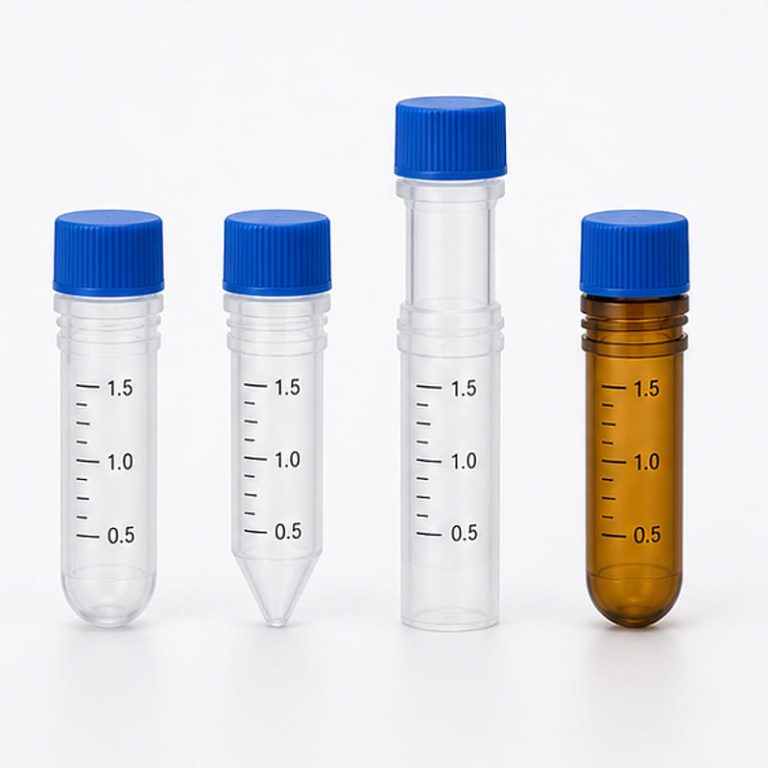 1.5 mL Cryogenic Vials – Clear, Amber & Multiple Base Options