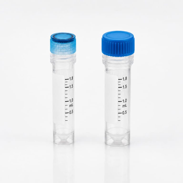 1.8 mL Cryogenic Vials – Hex, Flat-Bottom & Thread Options