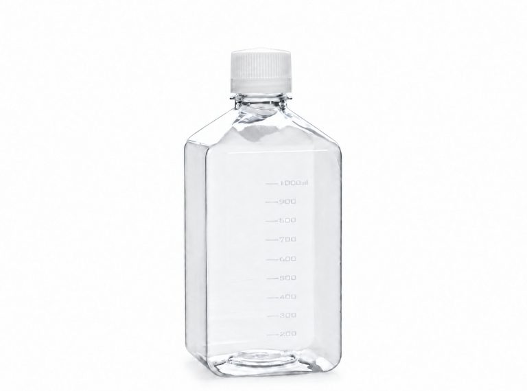 1000 mL Square PET/PETG Media Bottle