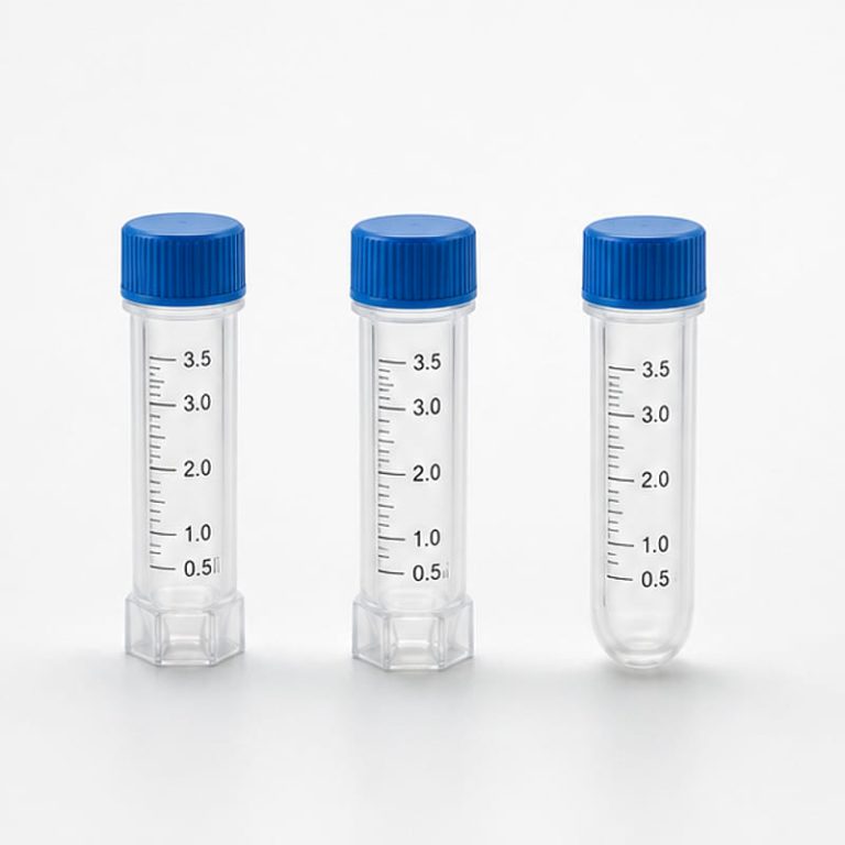 3.5 mL Cryogenic Vials – Hex, Flat-Bottom & Round-Bottom