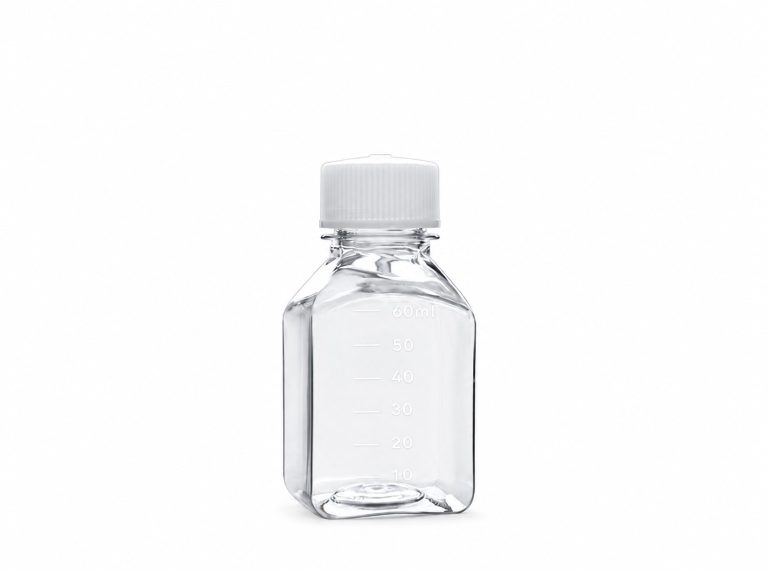 60 mL Square PETG Media Bottle
